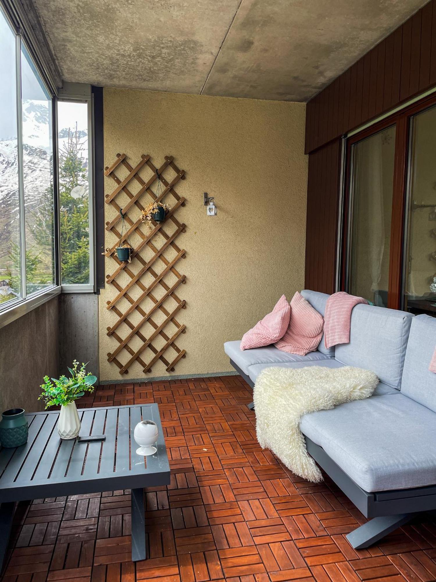 Top Modernes Apartment Im Herzen Von Andermatt Balkon & Bergblick Kültér fotó