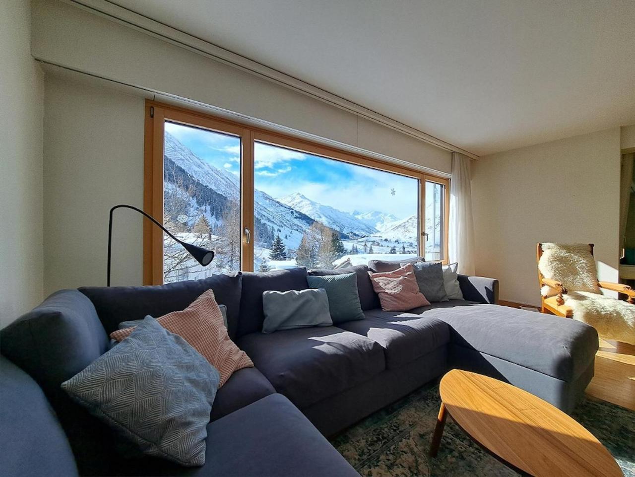 Top Modernes Apartment Im Herzen Von Andermatt Balkon & Bergblick Kültér fotó
