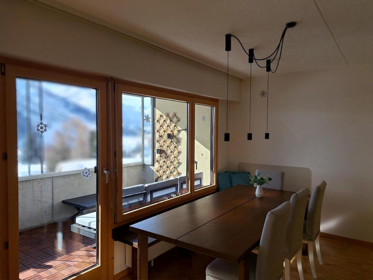 Top Modernes Apartment Im Herzen Von Andermatt Balkon & Bergblick Kültér fotó