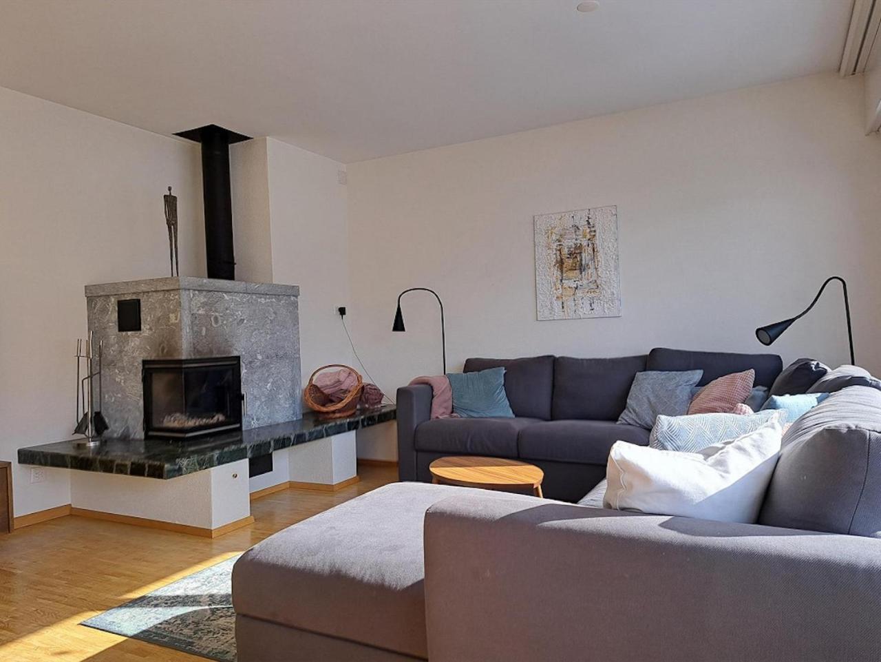 Top Modernes Apartment Im Herzen Von Andermatt Balkon & Bergblick Kültér fotó