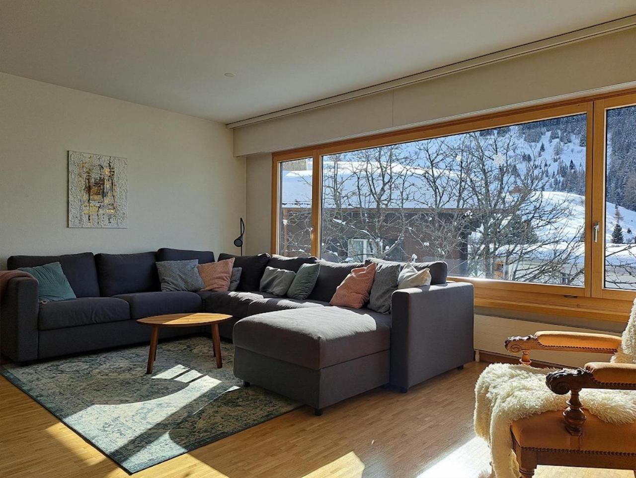 Top Modernes Apartment Im Herzen Von Andermatt Balkon & Bergblick Kültér fotó